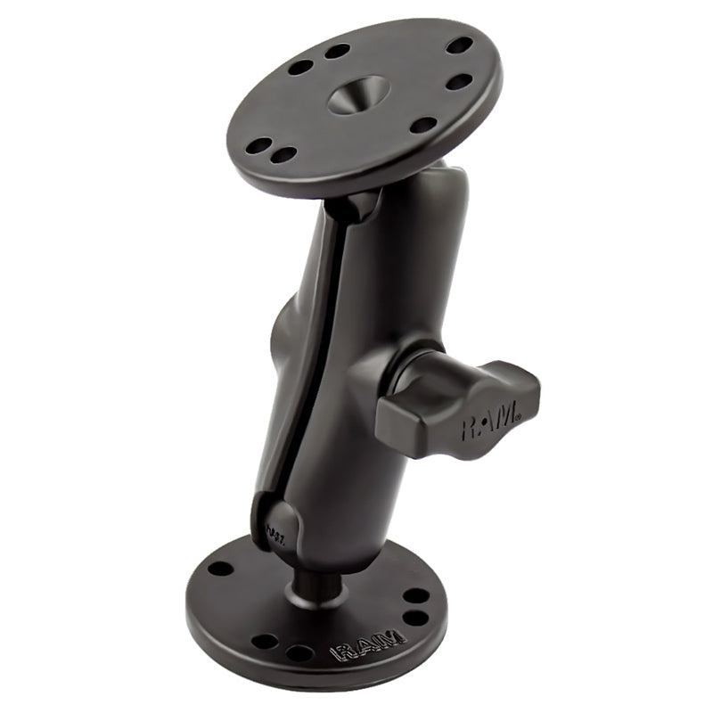 RAM® Universal Double Ball Mount with Two Round Plates