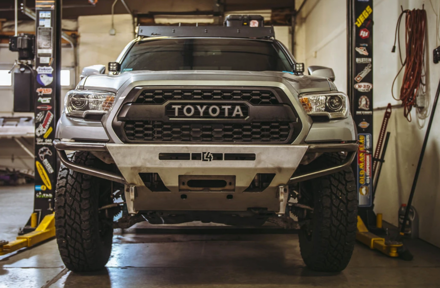 C4 Fabrication's 2016+ Tacoma Hybrid Front Bumper with No Bull Bar