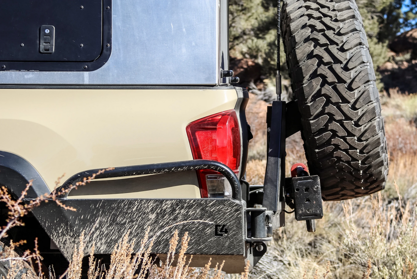 C4 Fabrication 2016-2023 Tacoma Overland Series High Clearance Rear Bumper