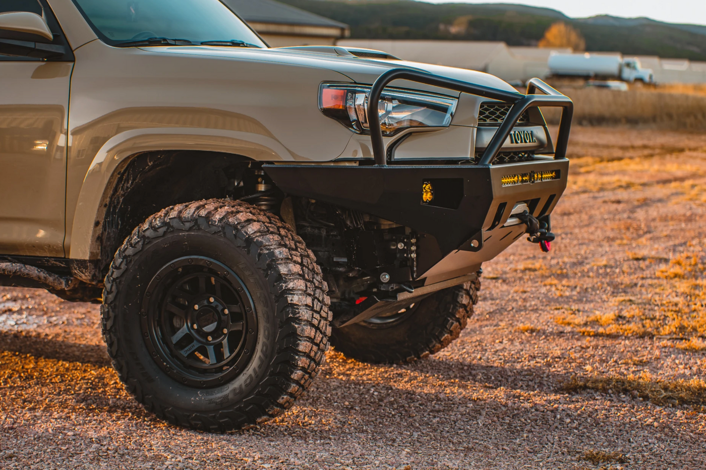 C4 Overland Bumper with Full-Height Bar and Headlight Hoops