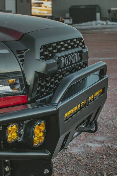 C4 Fabrication's 2005-2011 Tacoma Hybrid Front Bumper with Mid Height Bull Bar