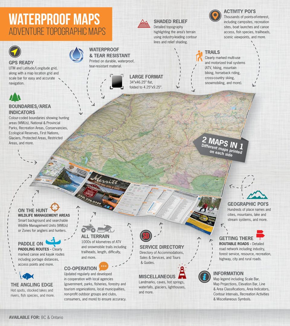 BRMB Waterproof Maps