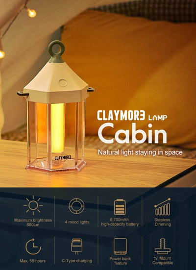 Claymore CABIN Rechargeable Lamp