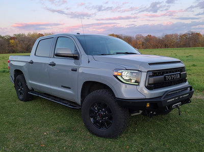 C4 Fabrication's 2014+ Tundra Overland Series Front Bumper with Mid Height Bull Bar