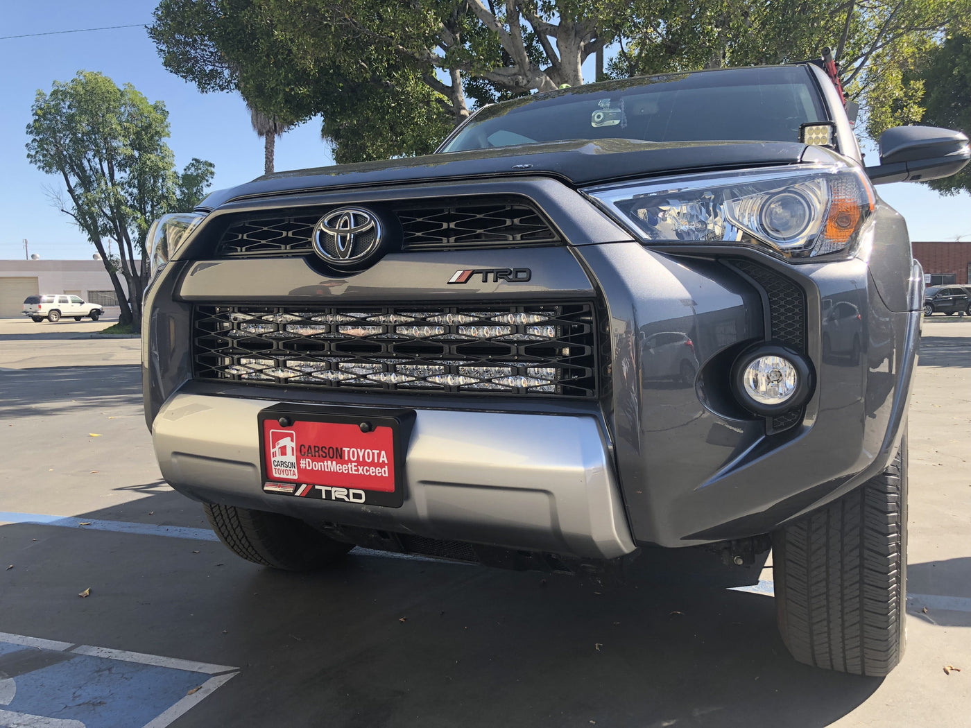 2014-2018 Toyota 4Runner 32" Light Bar Hidden Bumper Brackets - Cali Raised LED