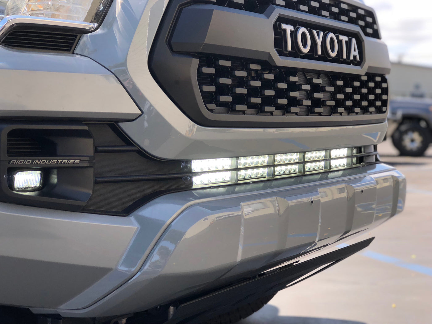 2016+ Toyota Tacoma 32" Light Bar Lower Bumper Brackets - Cali Raised LED