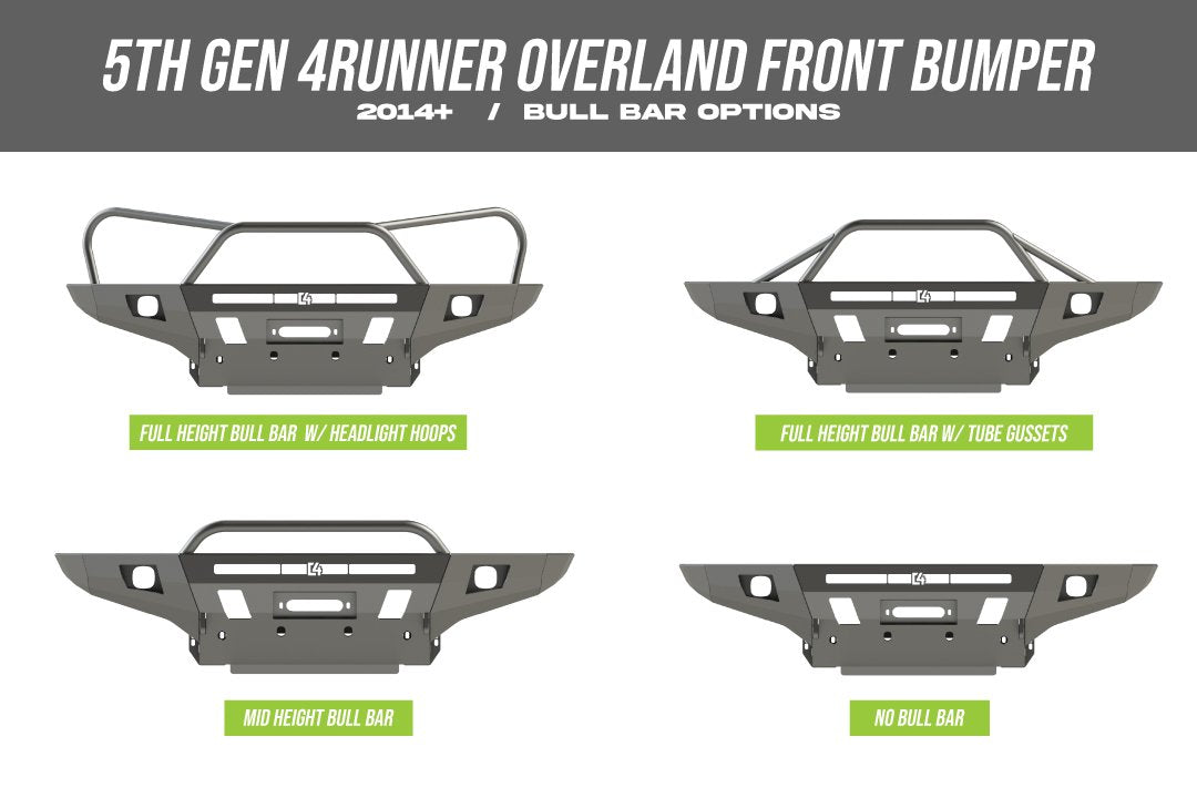 C4 Fabrication 2014+ 4Runner Overland Series Front Bumper