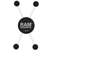 RAM® X-Grip® Large Phone Mount with Low Profile Suction Base