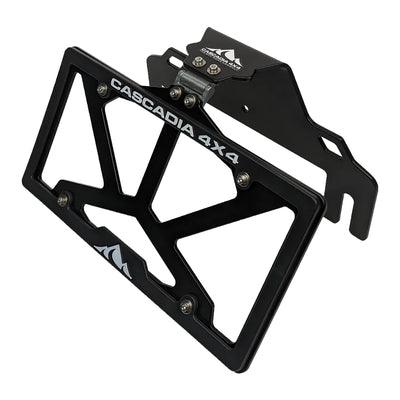 Cascadia 4x4 Flipster V3 - Hawse & Roller Fairlead Winch License Plate Mounting System